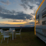 Campsite with caravans